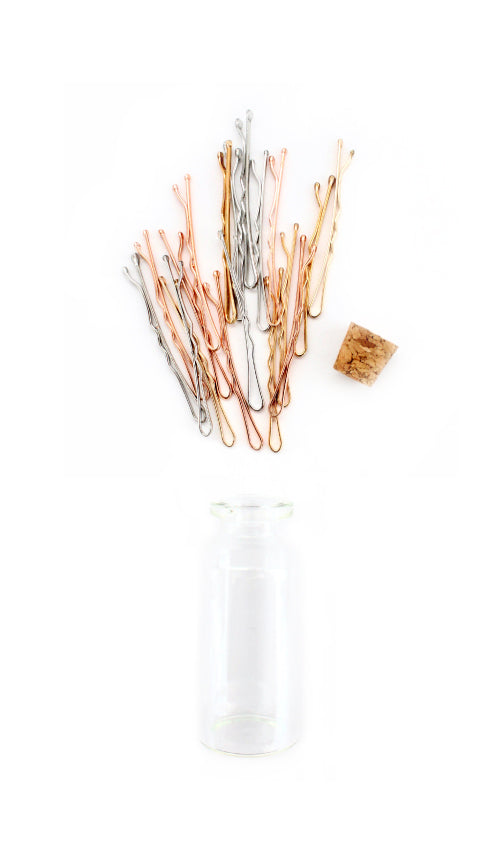 Mini Sleek Hair Bobbies | Gold/Rose Gold/Rhodium