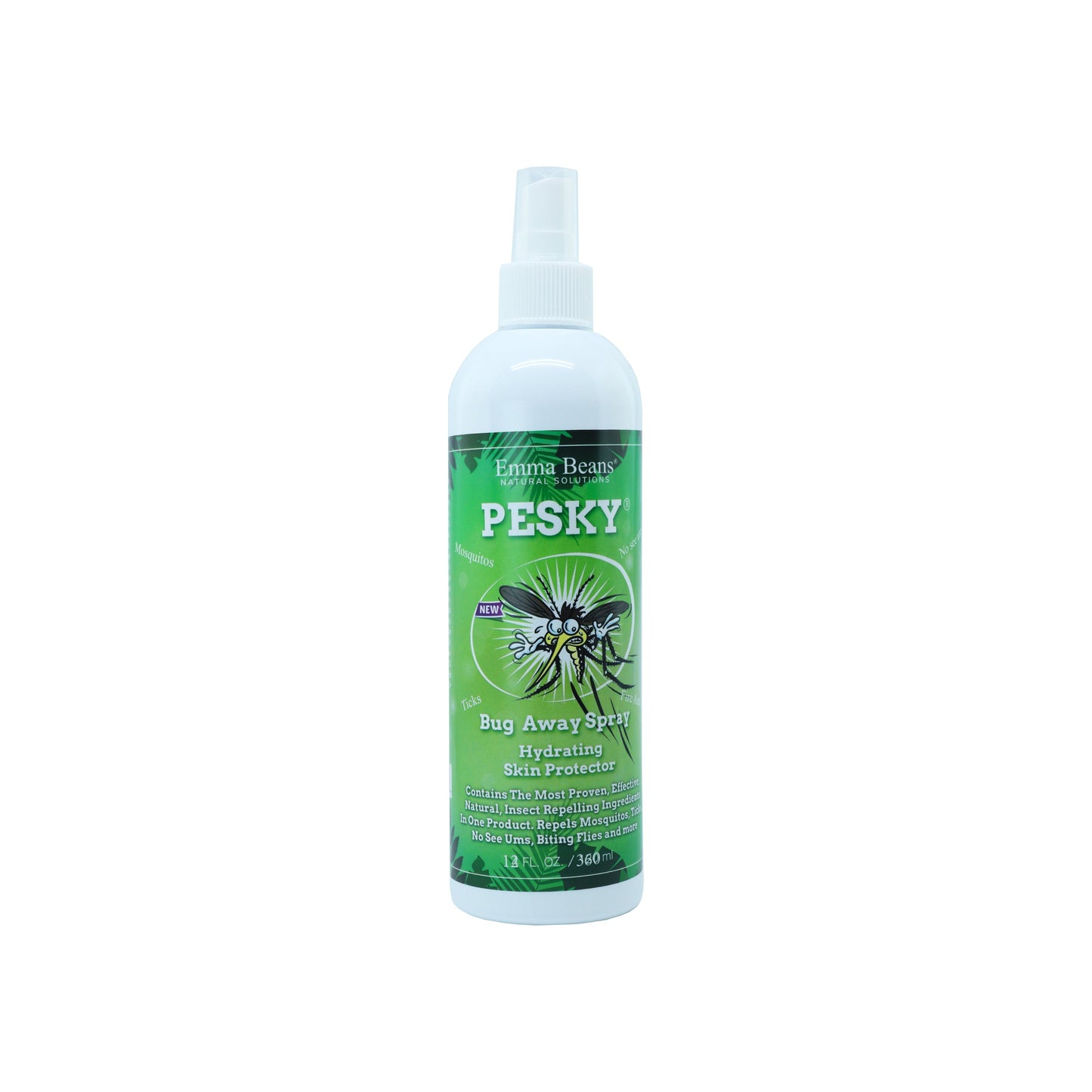 PESKY® Bug Stay Away Spray Plant-Based Insect Deterrent for No-See-Ums, Mosquitoes & Ticks 12oz