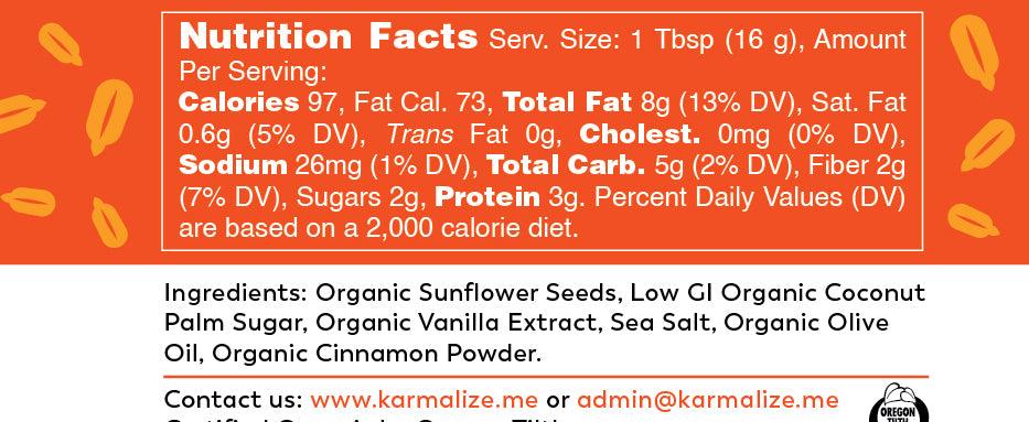 Organic Sunflower Seed Butter - Freshly Made