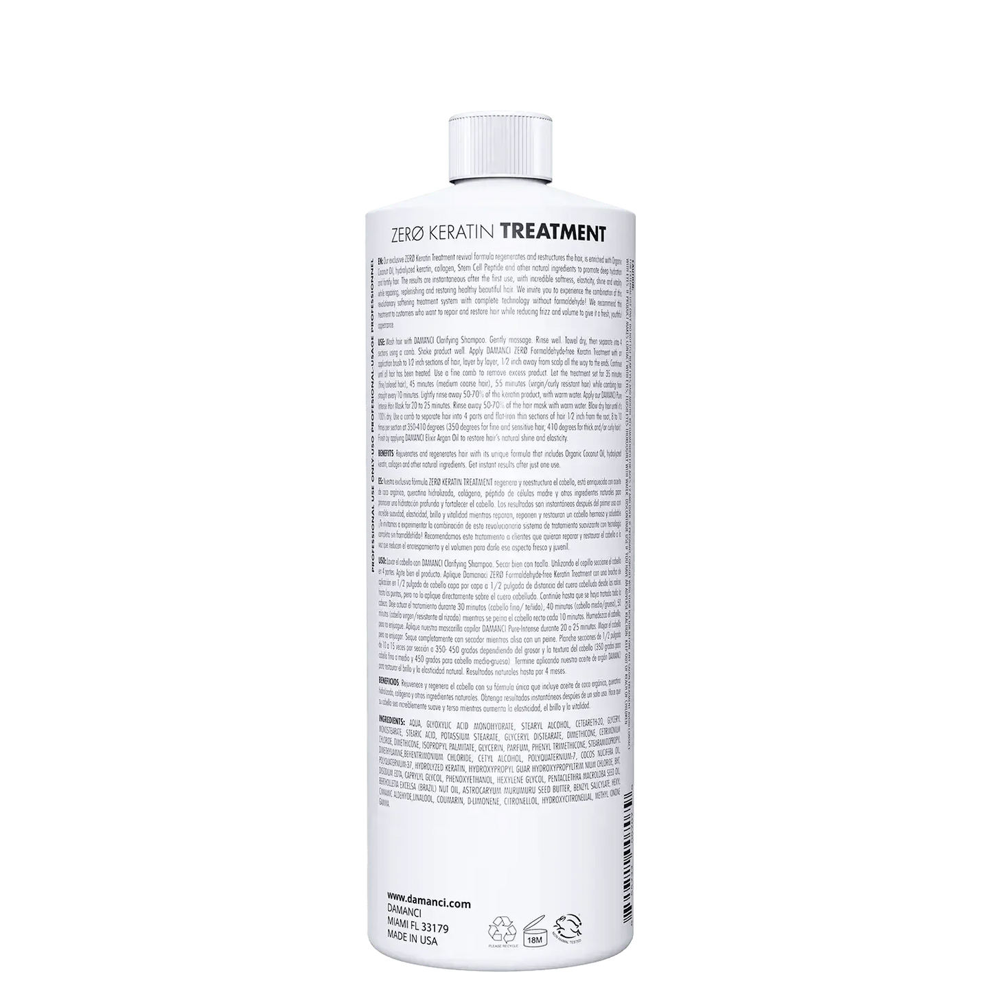 ZerØ Keratin Treatment, Formaldehyde-Free Keratin