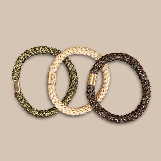 Luxe Hair Pony 12-Pack | Earth Metallics