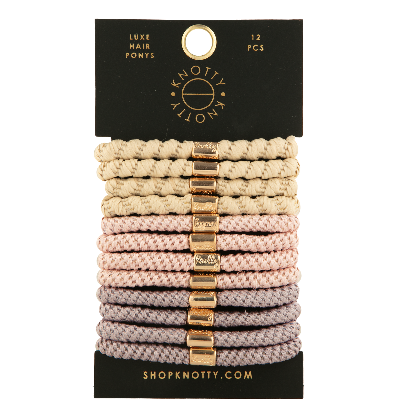 Luxe Hair Pony 12-Pack | Champagne Blush