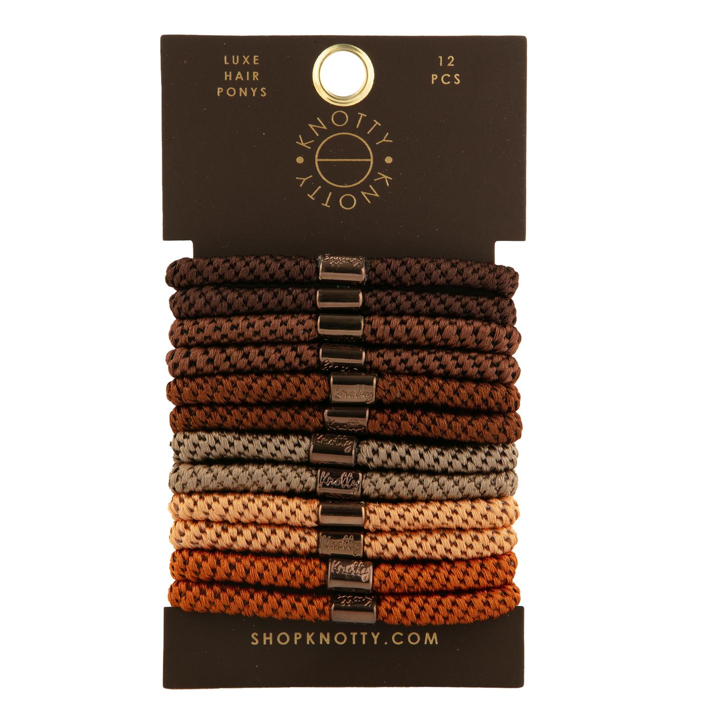 Luxe Hair Pony 12-Pack | Brown