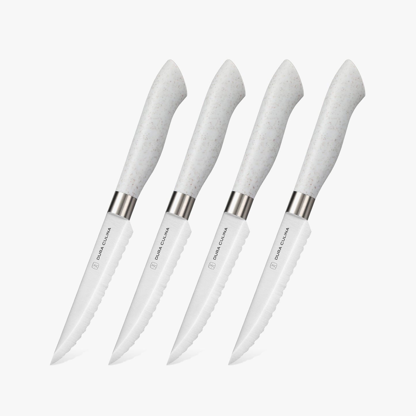 EcoCut 4 Piece Steak Knife Set, Grey
