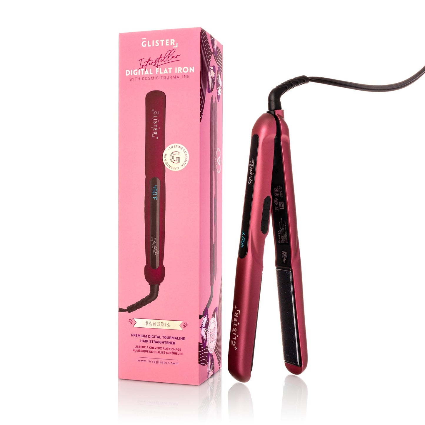 Interstellar 1.25" Digital Flat Iron with Cosmic Tourmaline