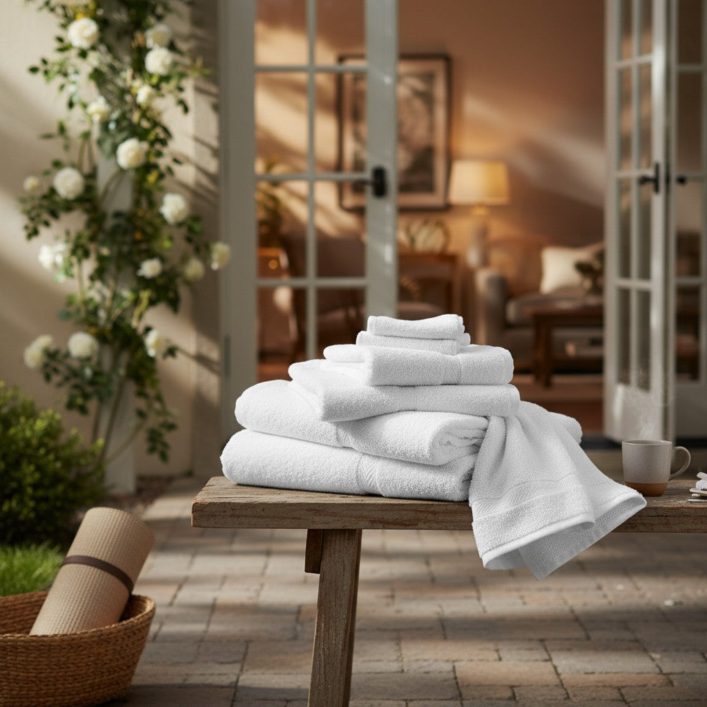 GOGD Collection Blended Towels with Dobby Border