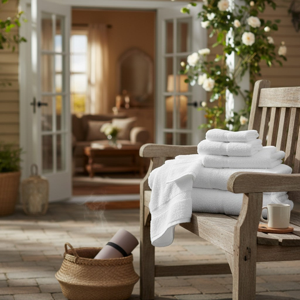 GOGD Collection Blended Towels with Dobby Border
