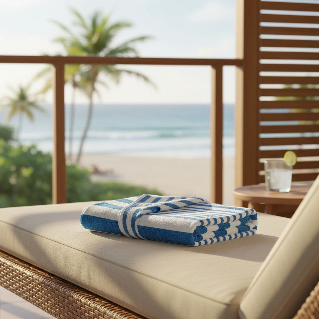 GOT Collection Tropical Stripe Pool Towels