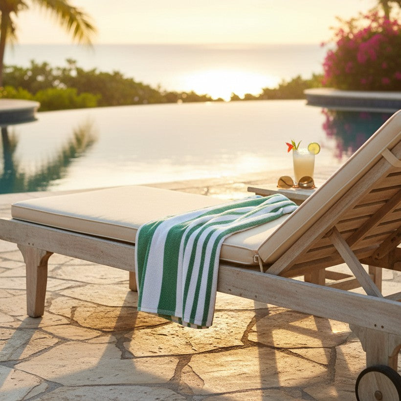 GOT Collection Tropical Stripe Pool Towels