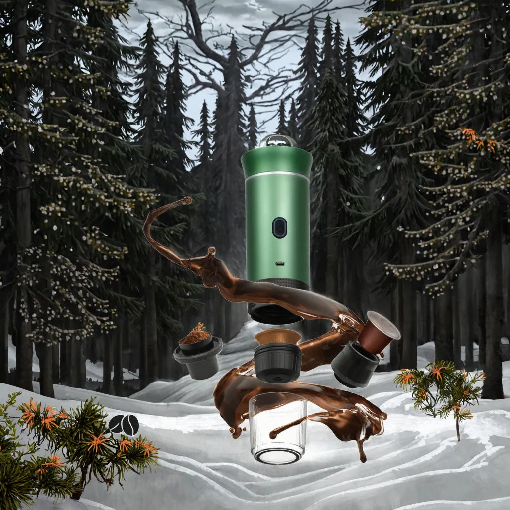 Italian-Style Small Portable Eco-Friendly Home Coffee Machine Espresso Outdoor Camping