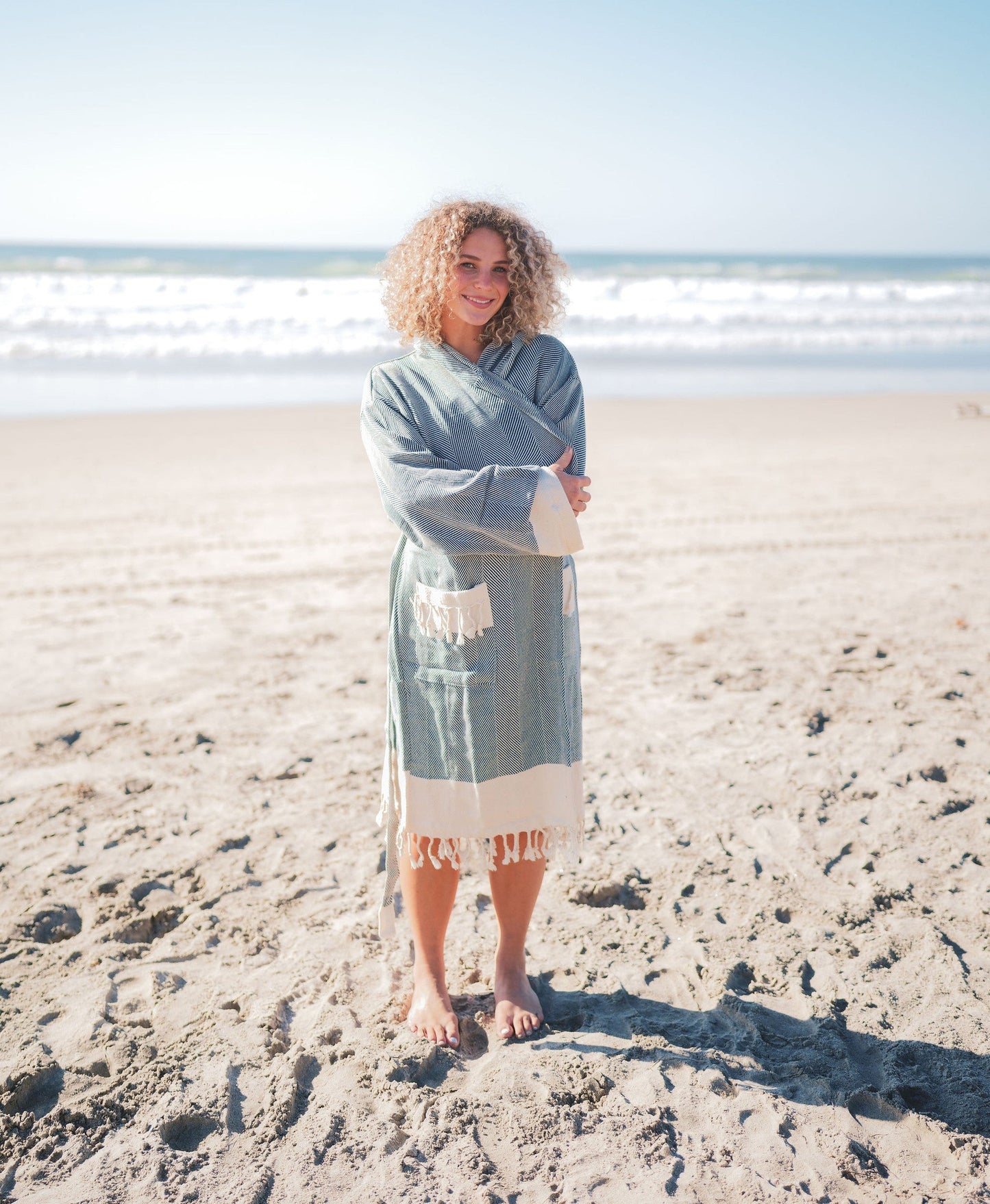 The Spa Day Bundle – Turkish Bathrobe + Turkish Towel + 2 Artisan Soaps