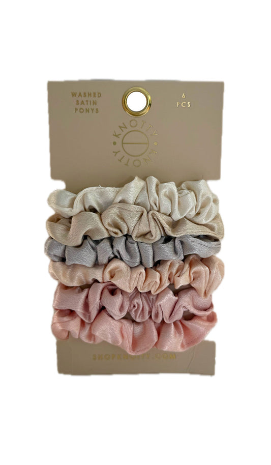Skinny Washed Satin Pony 6-Pack | Light Basics