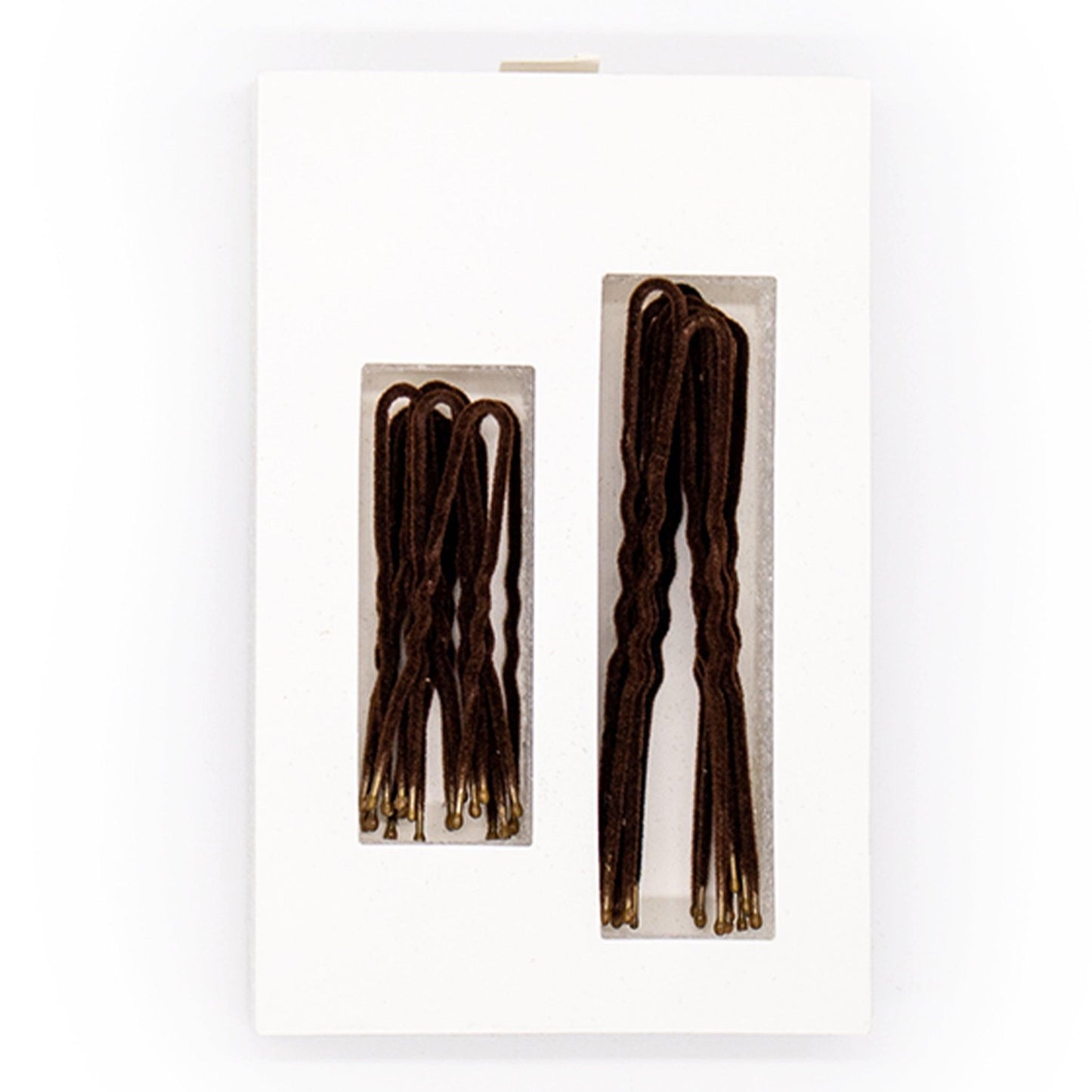Frenchies Brown Velvet Hairpins