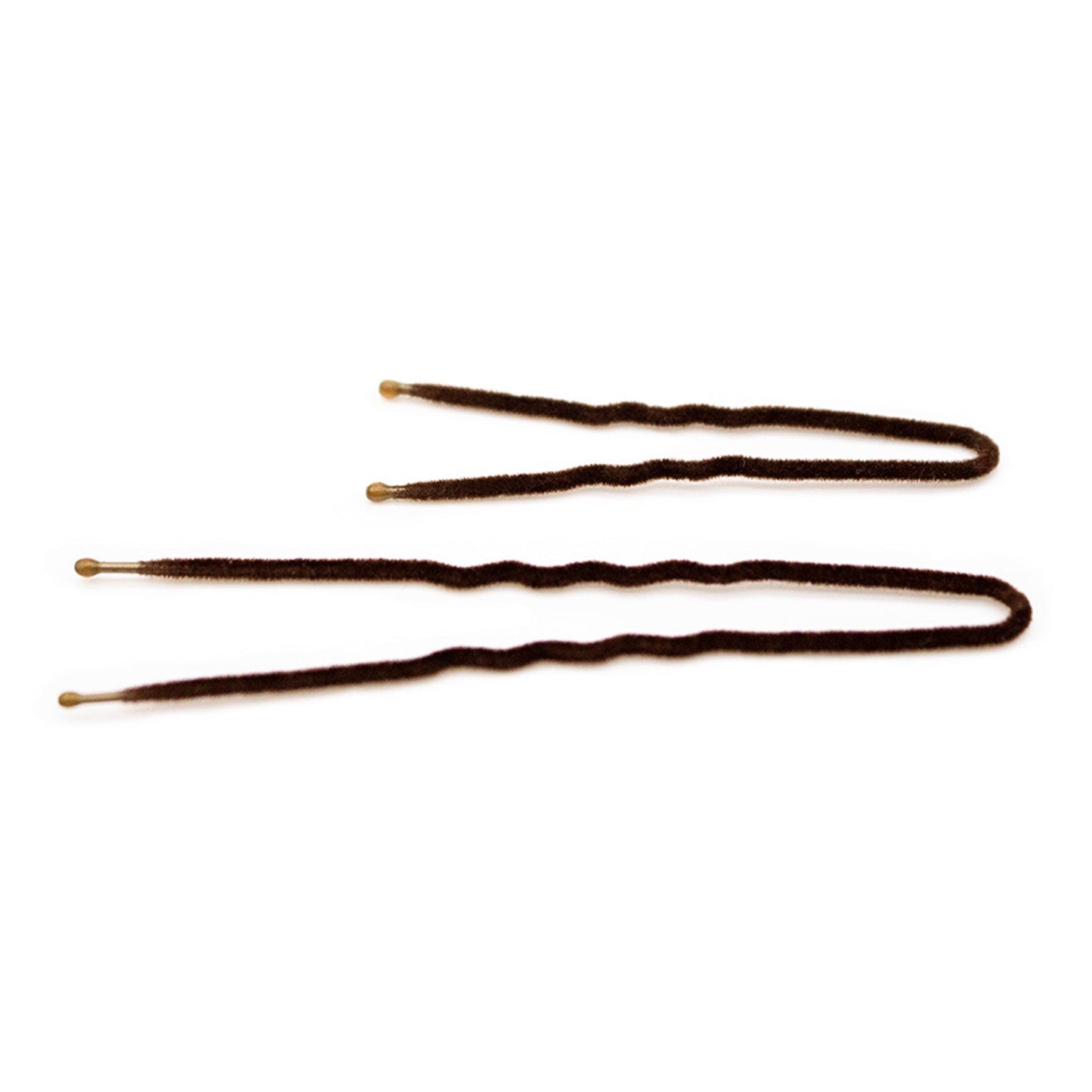Frenchies Brown Velvet Hairpins