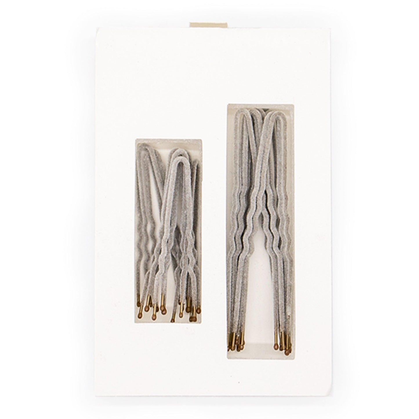 Frenchies Grey Velvet Hairpins