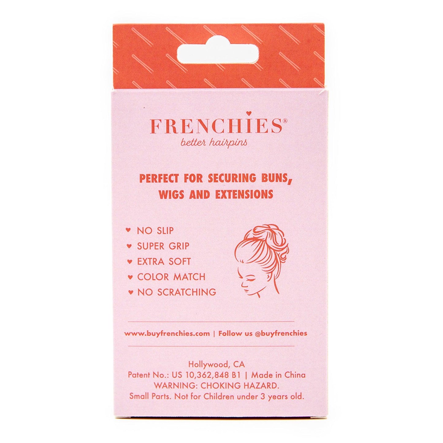 Frenchies Grey Velvet Hairpins