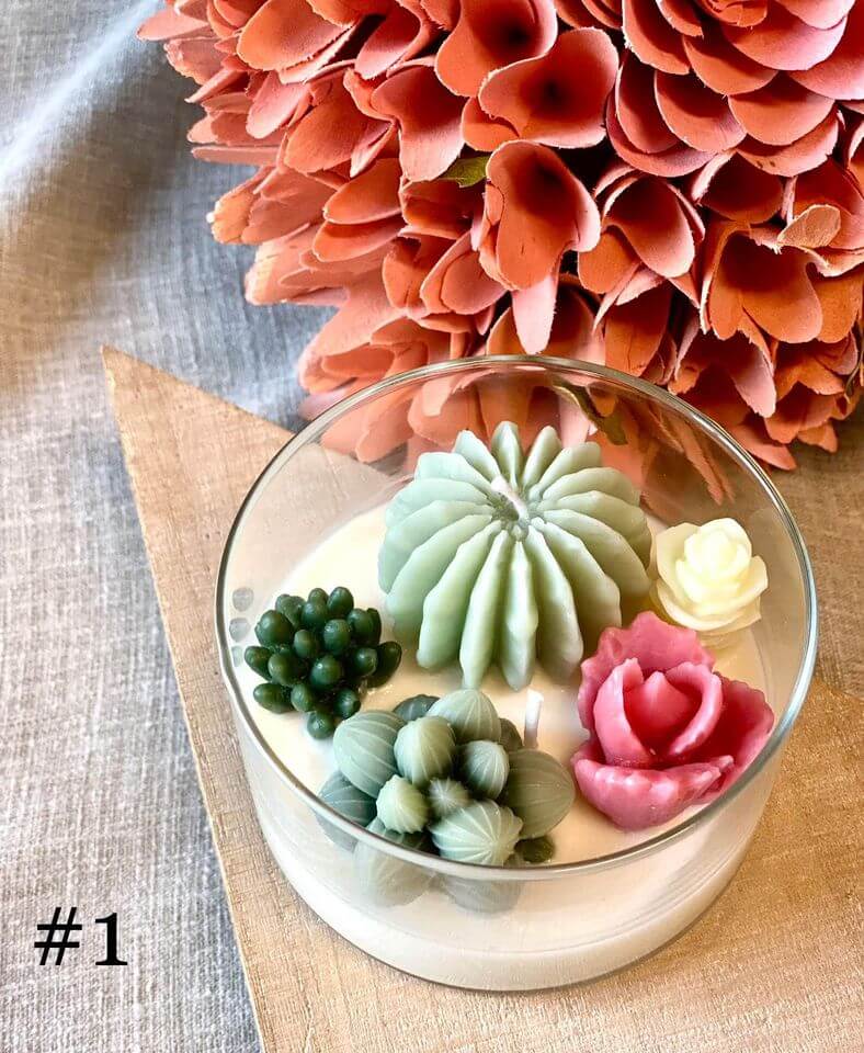 Garden Terrarium Candle with a Touch of Natures Serenity