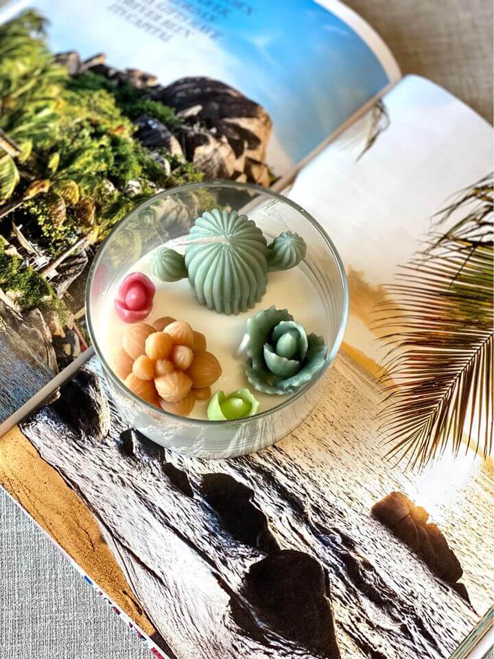 Garden Terrarium Candle with a Touch of Natures Serenity