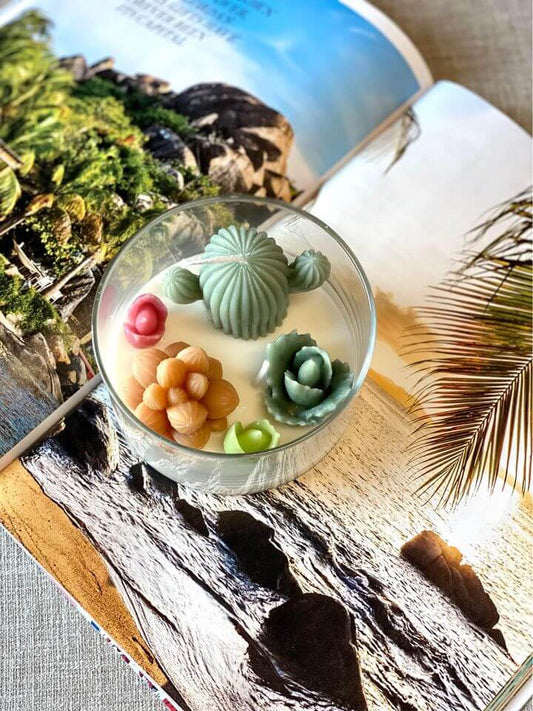 Garden Terrarium Candle with a Touch of Natures Serenity