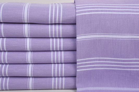 Lilac Monaco Turkish Towel – Lightweight Quick Dry Beach & Bath Towel, Luxury Turkish Cotton Spa Towel, Travel & Pool Towel