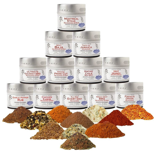 Luxury BBQ House Reserve Seasonings | Set of 12 Tins