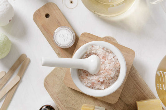 CBD Lavender Natural Bath Salt Soak with CBD. Made with Dead sea, Epsom and Himalayan salts