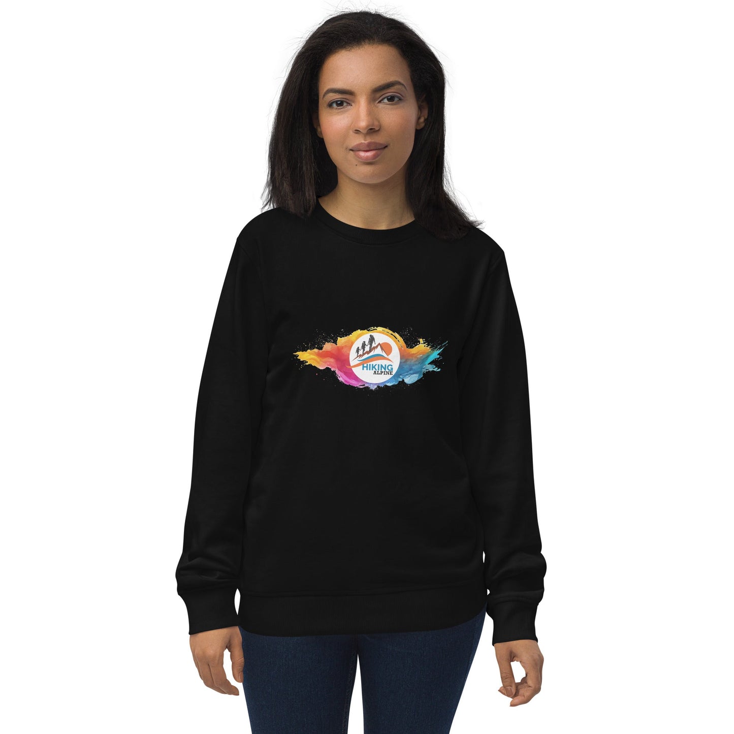 Hiking Alpine Family Unisex organic sweatshirt