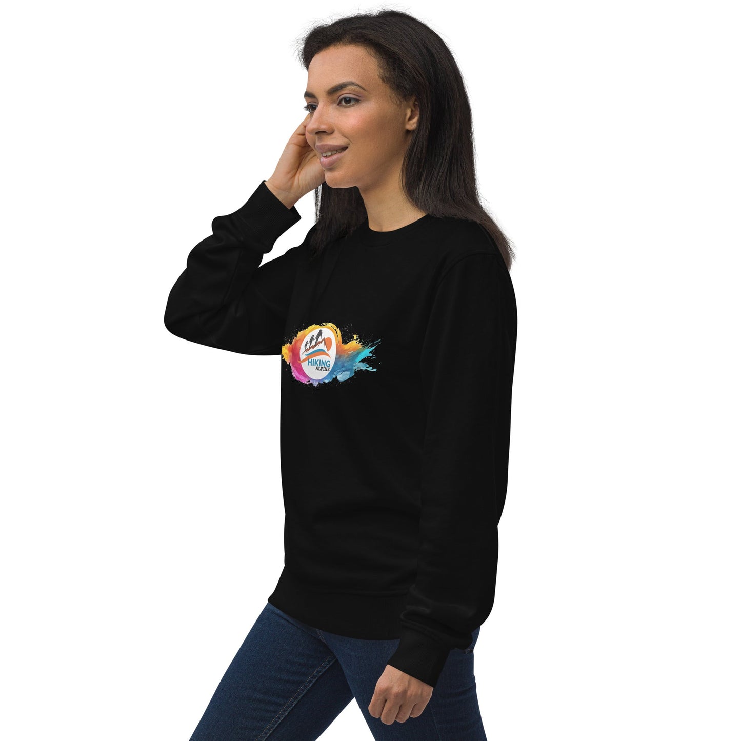 Hiking Alpine Family Unisex organic sweatshirt