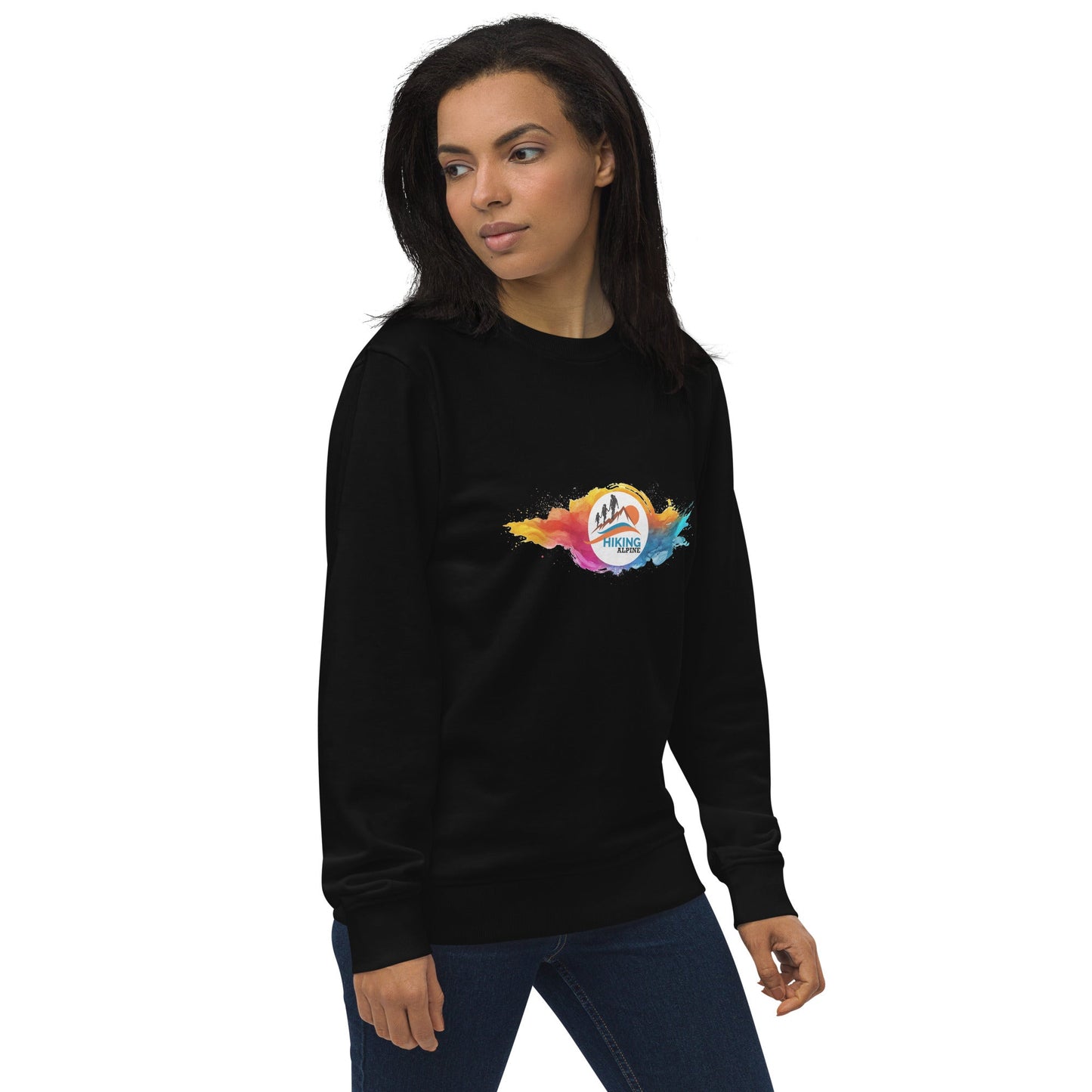 Hiking Alpine Family Unisex organic sweatshirt