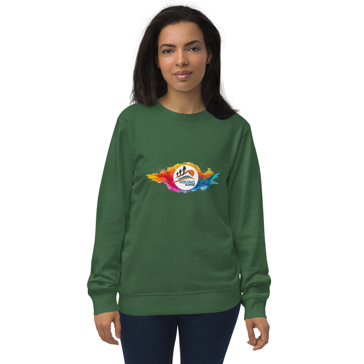 Hiking Alpine Family Unisex organic sweatshirt