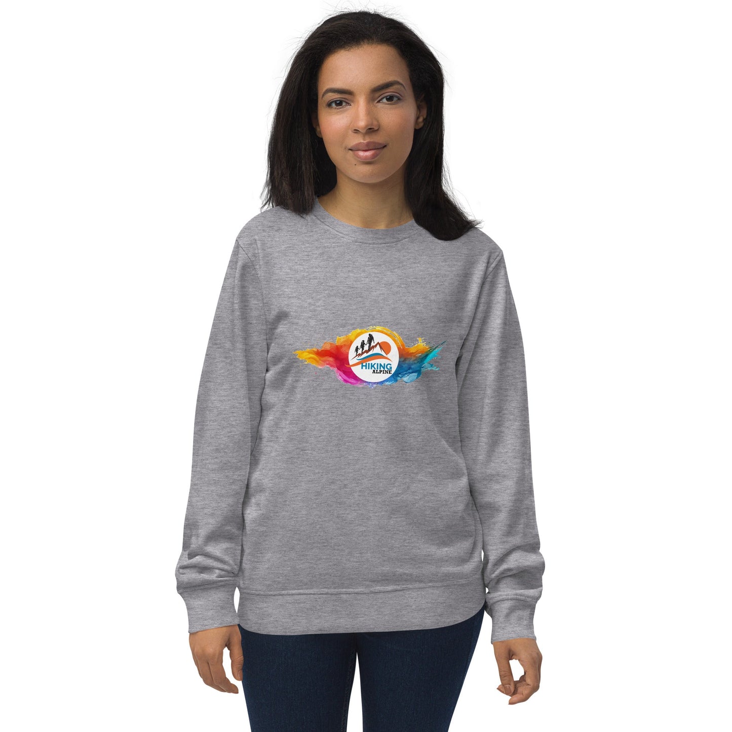 Hiking Alpine Family Unisex organic sweatshirt