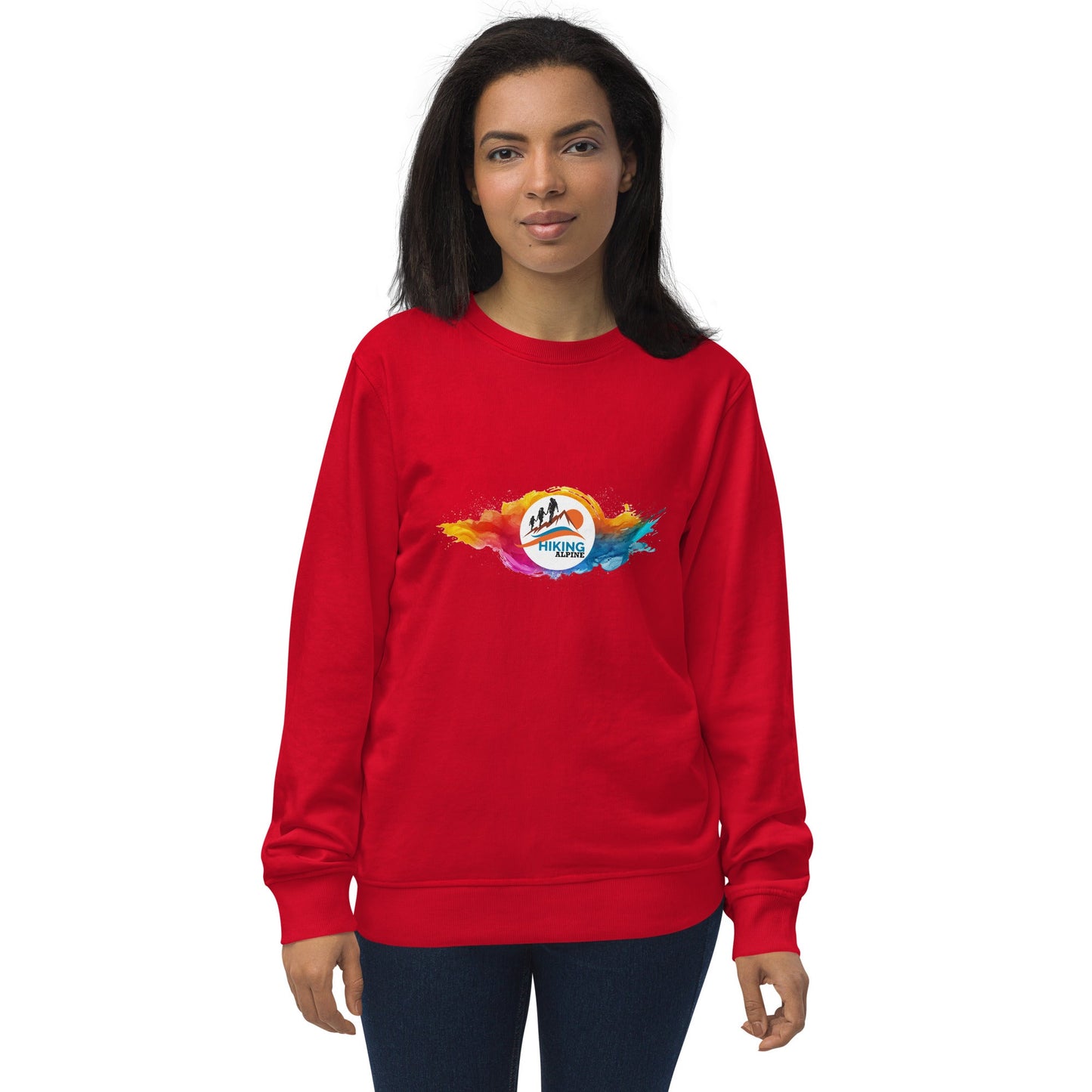 Hiking Alpine Family Unisex organic sweatshirt