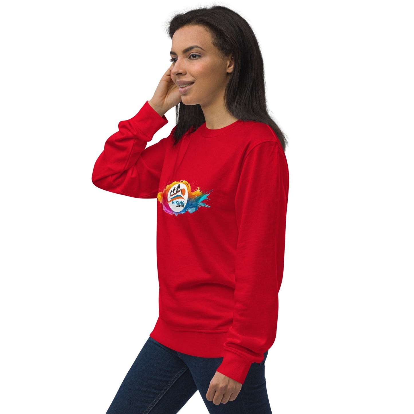 Hiking Alpine Family Unisex organic sweatshirt