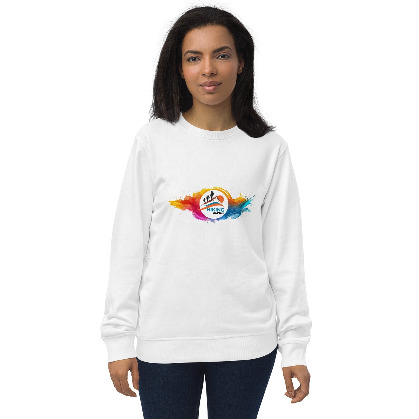 Hiking Alpine Family Unisex organic sweatshirt